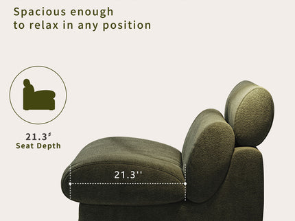 Accent Chair, Soft Medium Firm Upholstery For Living Room