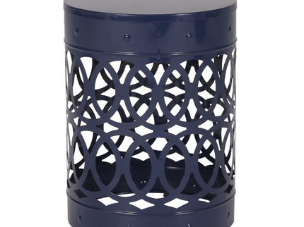 Outdoor Metal Large End Table, Modern Design