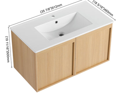 Floating Bathroom Vanity With Sink Combo