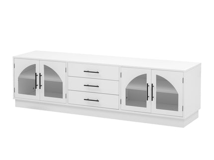 Modern Minimalist TV Stand, Entertainment Center Media Console Cabinet With Adjustable Shelves For Living Room