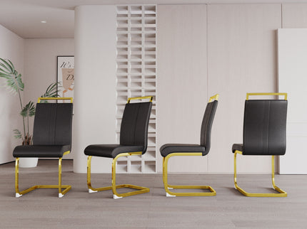 Side Dining Room Chair, Padded Seat High Back