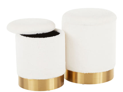 Marla - Contemporary Nesting Ottoman Set