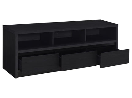 O'Brien - 3 Drawer TV Stand Media Console - Black