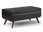 Black / Faux Leather
