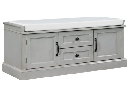 Hearth & Haven Daisy - Storage Bench With 2 Drawers And 2 Cabinets