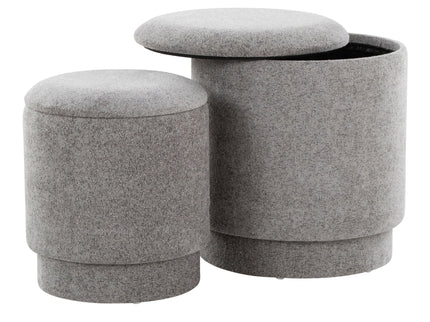 Marla - Upholste Contemporary Ottoman Set