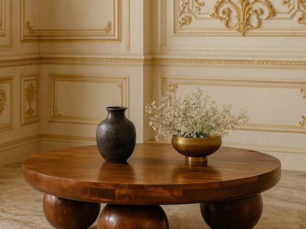 Central Ball Table - Chestnut