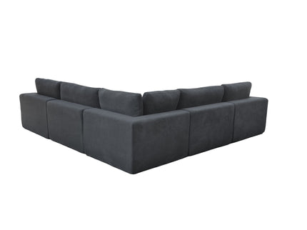 Custom Configuration Modular Sectional With Toss Pillows