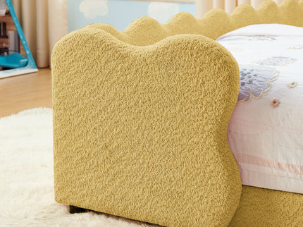 Cute Dinosaur Shaped Bed With Safety Guardrail, Toddler Frame