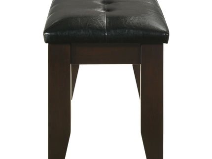 Tufted Upholstered Dining Bench - Brown