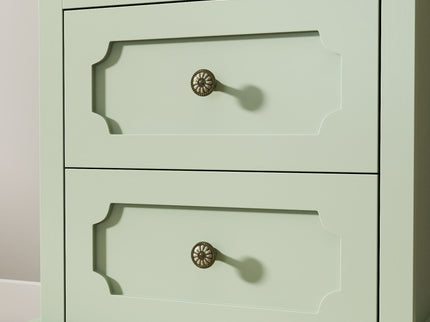 Minimalism Buffet Cabinet With Glass Doors And Double Drawer