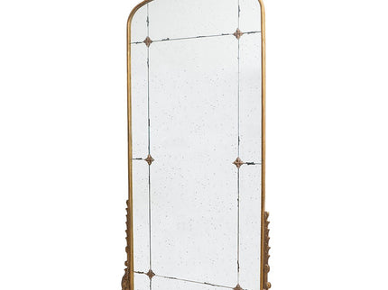 Lavish - Full Length Mirror, AntiqueMetal Floor Mirror For Living Room, Bedroom - Gold