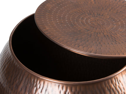 Griffen - Handcrafted Metal Storage Accent Table