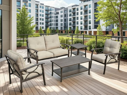 Patio Furniture Set & Coffee Table For Backyard