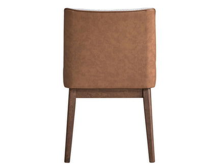 Ginny - Boucle Velvet Side Chair (Set of 2) - Walnut