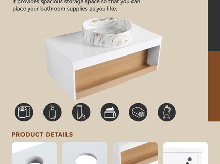 Floating Bathroom Vanity With Vessel Sink