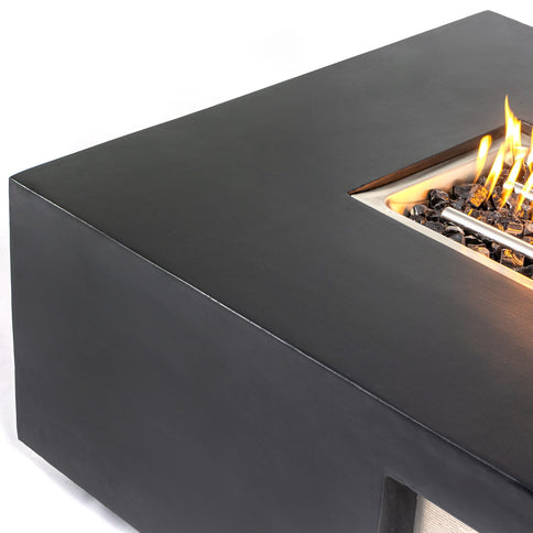 Propane / Natural Gas Fire Pit Table, 50,000 BTU - Charcoal