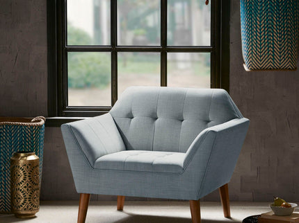 Modern Lounge Chair With Button Tufting