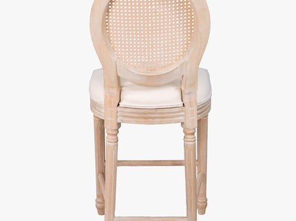French Country Bar Chairs With Round Back (Set of 2)