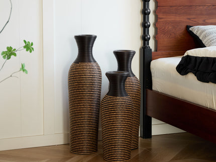 Classic And Neat Floor Vase, High Independent Flower Stand (Set of 3)