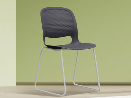 Stacking Chairs (Set of 4) - Black