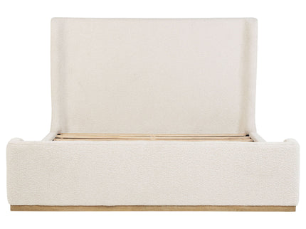 Kensington - Eastern King Sleigh Bed With Tall Wingback Headboard - Cream