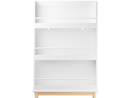 Wall Mounted Bookshelf, 3 Front Facing Display Shelves For Toddler Bedroom - White