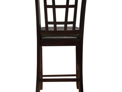 Lattice Back Counter Height Stools (Set of 2)