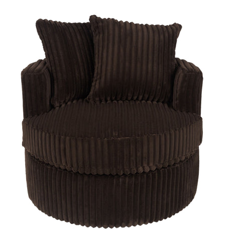 Swivel Upholstered Accent Chair For Living Room