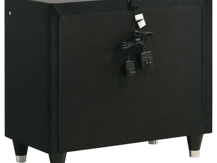 Mika - 2 Drawer LED Nightstand With USB