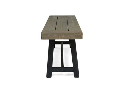 Cloud - Outdoor Bench With Acacia Wood Frame And Slat Panel Design