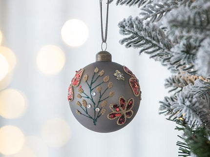 Glass Decorative Hanging Ball Christmas Tree Ornaments For Holiday Party Decorations