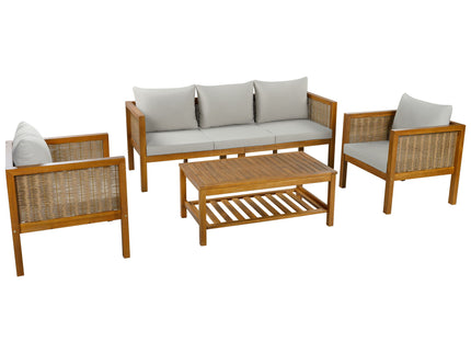 Patio Set Outdoor With Coffee Table And Cushions