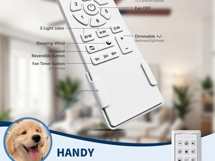Flush Mount Ceiling Fans With LED Light And Remote Control, 5 Blades