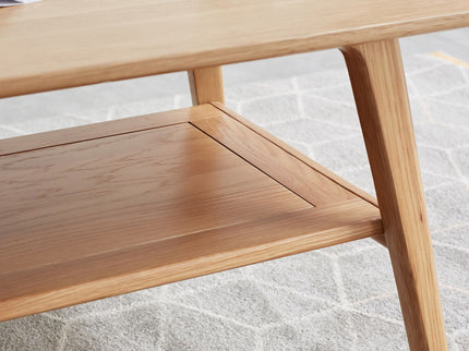 Low Coffee Table With Storage Shelf