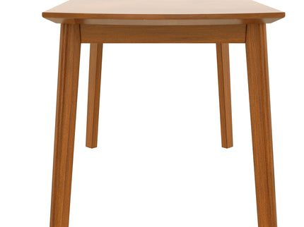 Mid Century Modern Dining Table Set For 4, Solid Wood Dining Table And Solid Wood Chairs, 5 Pieces Farmhouse Dining Table And 4 Upholstered Chairs - Brown / Gray