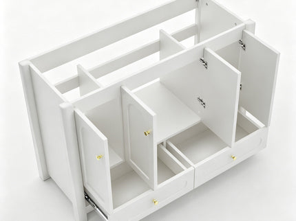 Bathroom Vanity With Sink Combo, 4 Soft Close Doors And 2 Drawers
