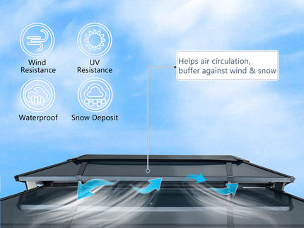 10' x 13' Hardtop Wood Gazebo For Patios, Outdoor Framed Gazebo With Polycarbonate Double Roof Canopy, Solid Wooden Framed Gazebo With Privacy Curtains And Mosquito Nettings For Garden, Backyard - Black