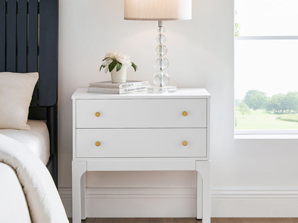 Alonso - 2 Drawer Nightstand - White