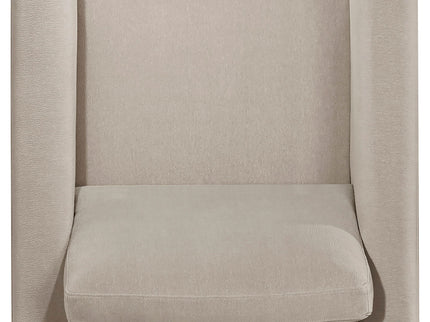 Fisher - Upholstered Panel Arm Accent Chair - Taupe