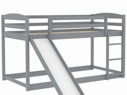 Durable Bunk Bed With Convertible Slide And Ladder