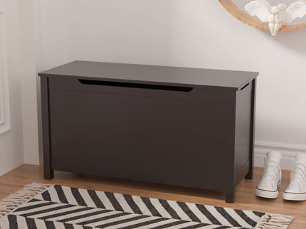 Toy Box Storage With Safety Hinged Lid