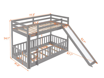 Functional Bunk Bed & Convertible Ladder And Slide