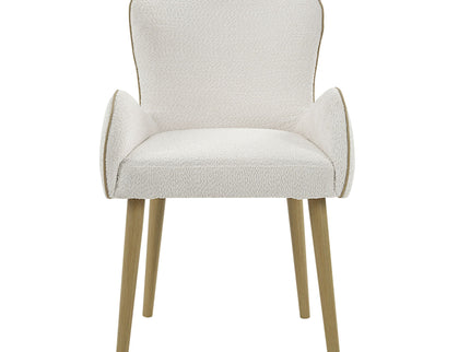 Qwin - Boucle Side Chair (Set of 2) - Beige