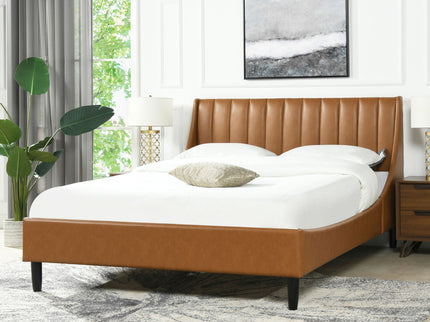 Aspen - Vertical Tufted Modern Headboard Platform Bed Set