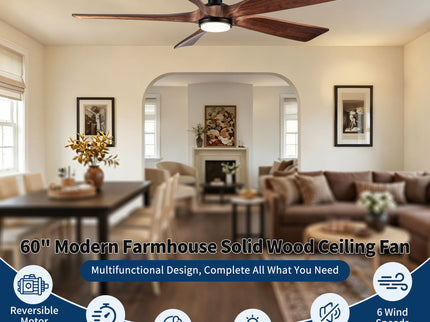 Ceiling Fan With Light And Remote Control
