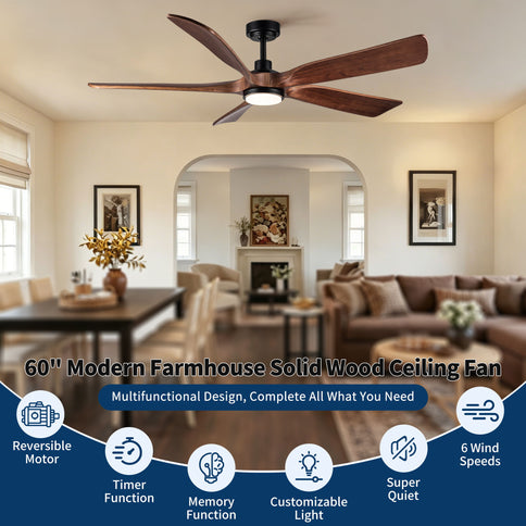 Ceiling Fan With Light And Remote Control