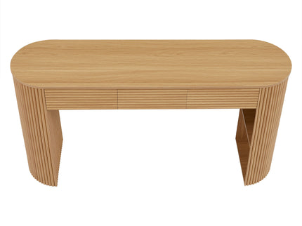 Retro Console Table With Storage, 3 Drawers