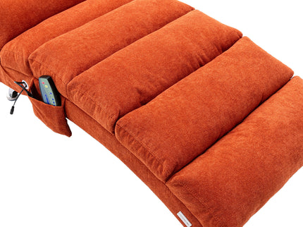 Massage Chaise Lounge Indoor With Remote Control, Ergonomic Electric Massage Lounger