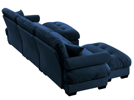 Super Comfort Oversized Modular Sectional Sofa With Movable Ottoman